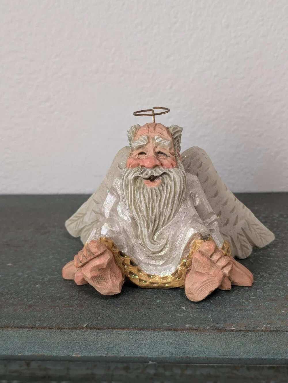 David Frykman Portfolio ALL THAT GLITTERS DF3223 Old Man Angel Halo Retired 1996
